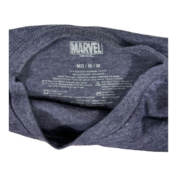 Kids - Marvel - Captain America - T-Shirt - Blue - Medium - Picture 2 of 3